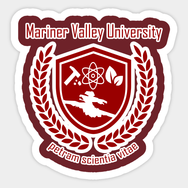 Mariner Valley University Sticker by beyonddc